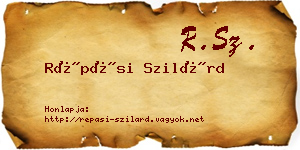 Répási Szilárd névjegykártya
